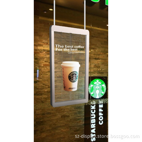 Custom size window advertising p7.5 transparent led